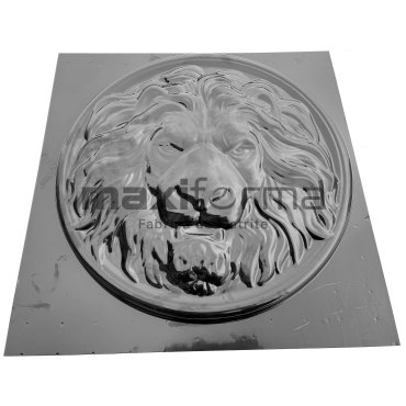 Matrite Panouri Decorative 3D, Model Leu Mare, 50 cm Diametru, 3 cm grosime