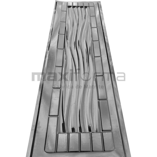 Matrita Gard Valuri cu chenar Caramida, 200x50 cm