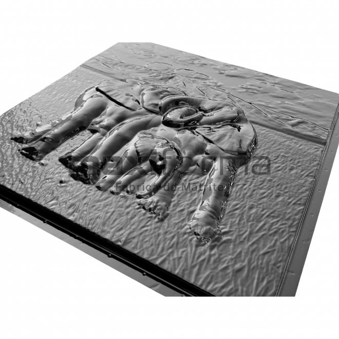 Matrite Model Familie Elefanti, 50x50x2cm