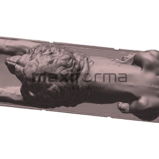 Matrite Leul Maximilian - (set 2 bucati fata si spate) - 40x25x15cm
