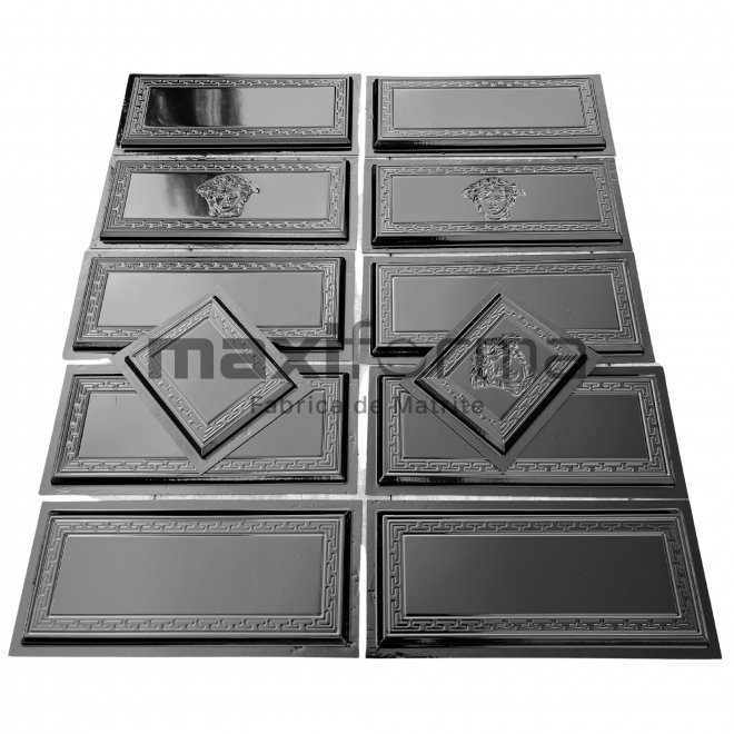 SET 1 mp (10 + 2 Jumatati Cadou) Matrite Travertin Lux - 2 cu margine tesita, 50x20x1.9cm