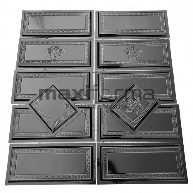 SET 1 mp (10 + 2 Jumatati Cadou) Matrite Travertin Lux - 2 cu margine tesita, 50x20x1.9cm