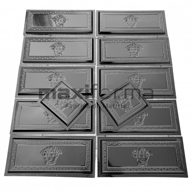 SET 1 mp (10 + 2 Jumatati Cadou) Matrite Travertin Lux - 5 cu margine tesita, 50x20x1.9cm