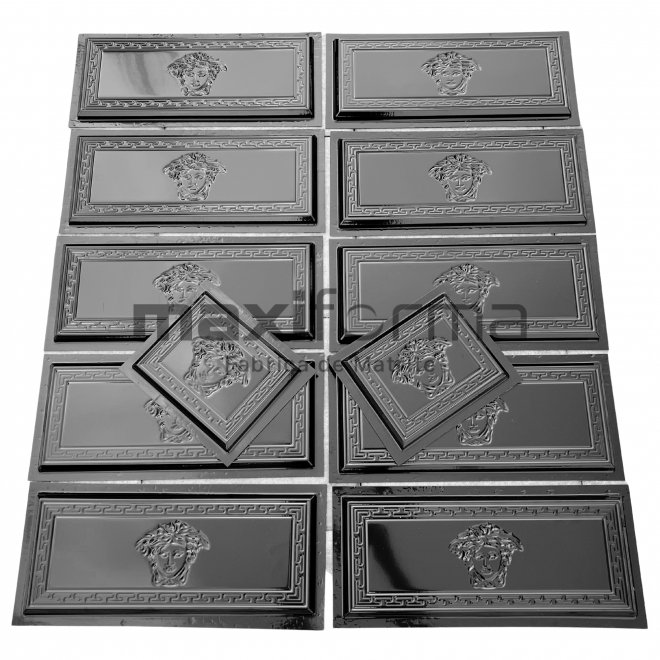 SET 1 mp (10 + 2 Jumatati Cadou) Matrite Travertin Lux - 5 cu margine tesita, 50x20x1.9cm