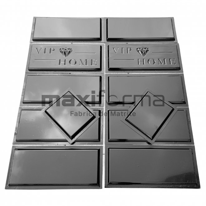 SET 1 mp (10 + 2 Jumatati Cadou) Matrite Travertin Lis+ Vip Home cu margine tesita, 50x20x1.9cm